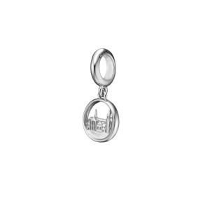Roskilde charm i sølv til sølvarmbånd fra Christina Jewelry